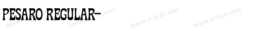 Pesaro Regular字体转换 Pesaro Regular字体转换